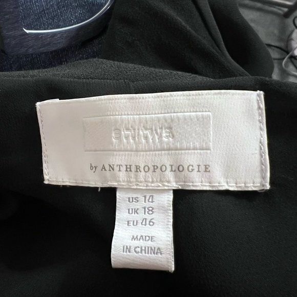 Anthropologie Ett Twa Black Summer Wrap Blazer sz 14 - Picture 6 of 8